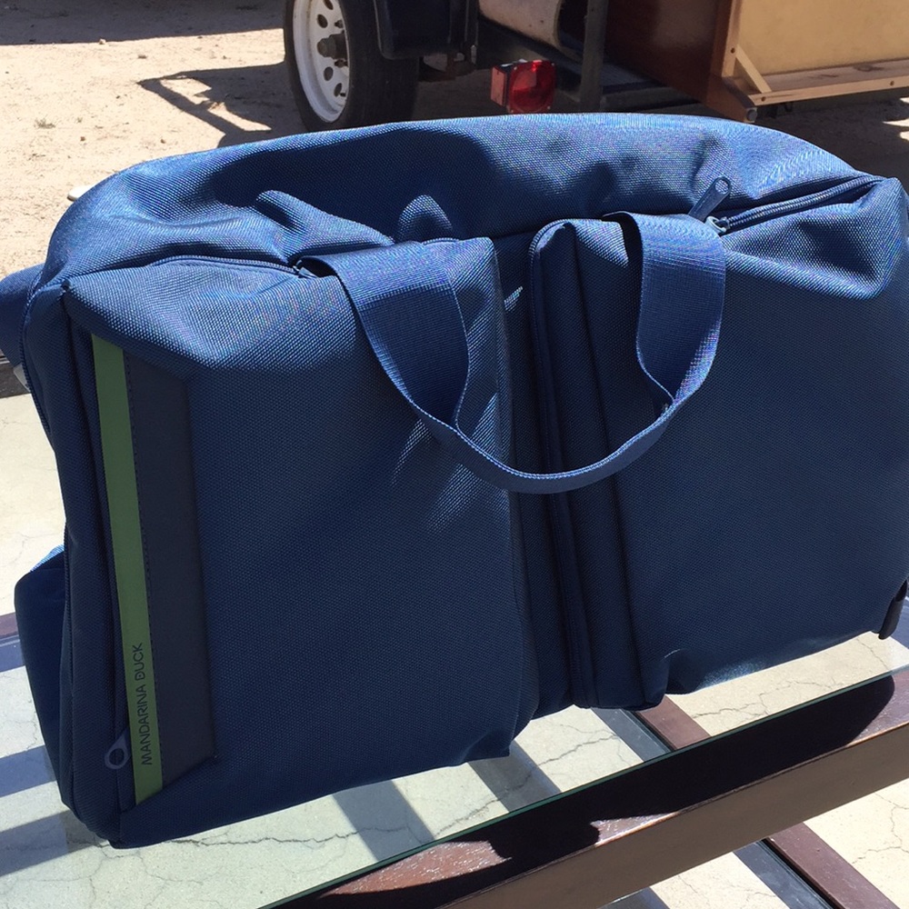 Blue Mandarina Duck Work duffle bag